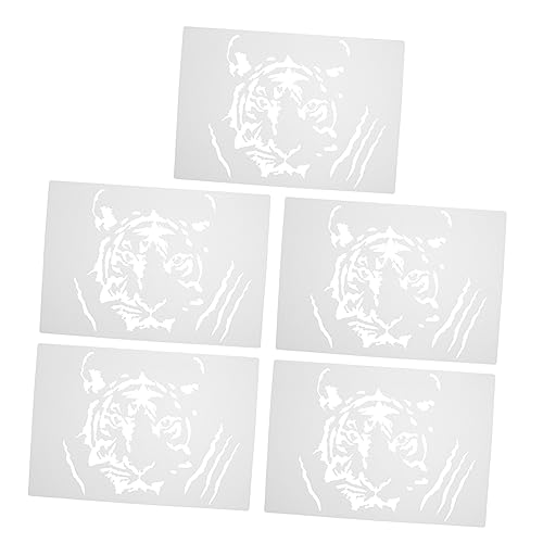 ARTIBETTER 5 Stück Teiliges Tiger Malvorlagen Wiederverwendbare Hohl Ausgeschnittene Tierkopf Schablonen für Kreative Bastel und Zeichenhilfen Glatte Kanten Einfache ARTIBETTER 5 Stück Teiliges Tiger Malvorlagen Wiederverwendbare Hohl Ausgeschnittene Tierkopf Schablonen für Kreative Bastel und Zeichenhilfen Glatte Kanten Einfache von Artibetter