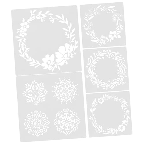 ARTIBETTER 5 Stück Teiliges Wiederverwendbares Schablonen Pet für Wandgestaltung Kunstprojekte und Bastelarbeiten für Scrapbooking Fenster Türen und Mehr von Artibetter