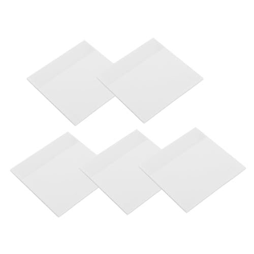 ARTIBETTER 5 Stück Transparente Selbstklebende Haftnotizen Wiederverwendbare Notizblätter für Büro Schule und Zuhause für Memo und Lesezeichen von Artibetter