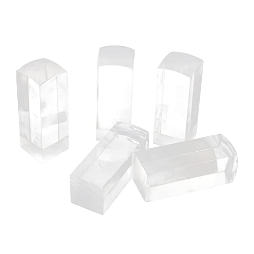 ARTIBETTER 5 Stück Transparentes DIY Stempelmaterial Leere Quadratische Siegel für Bastelarbeiten Kinderspielzeug und Kreative Projekte für Karten Scrapbooking von Artibetter