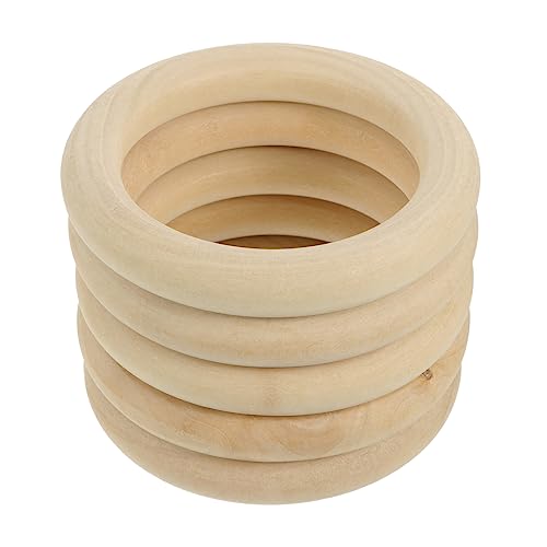 ARTIBETTER 5 Stück Unbehandelte Holzringe für Diy Bastelprojekte Robuste Ringe Naturholz zur Dekoration für Kreative Anwendungen ARTIBETTER 5 Stück Unbehandelte Holzringe für Diy Bastelprojekte Robuste Ringe Naturholz zur Dekoration für Kreative Anwendungen von Artibetter