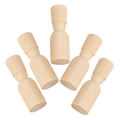 ARTIBETTER 5 Stück Unvollendete Holz-stöpselpuppen, Mini-menschenpuppen, Holzfiguren, Dekorative Steckpuppen, Spielzeug Für Kinder, Malen, Basteln, Kunstprojekte ARTIBETTER 5 Stück Unvollendete Holz-stöpselpuppen, Mini-menschenpuppen, Holzfiguren, Dekorative Steckpuppen, Spielzeug Für Kinder, Malen, Basteln, Kunstprojekte von Artibetter