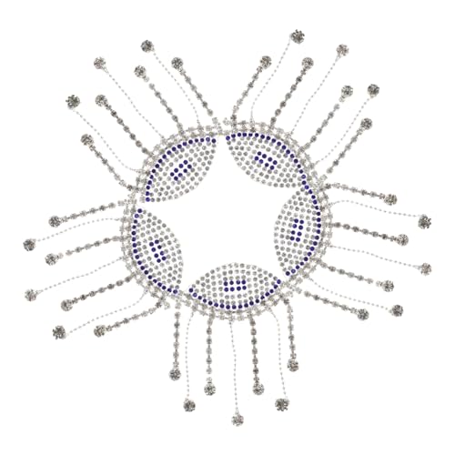 ARTIBETTER 5 Stück Zubehör Dekorative Aufnäher Perlen Strass Stickerei Böser Blick Applikation Damen Kleidung Augenförmige Applikation Hat Kleidung Dekoration Stoff Weiß von Artibetter