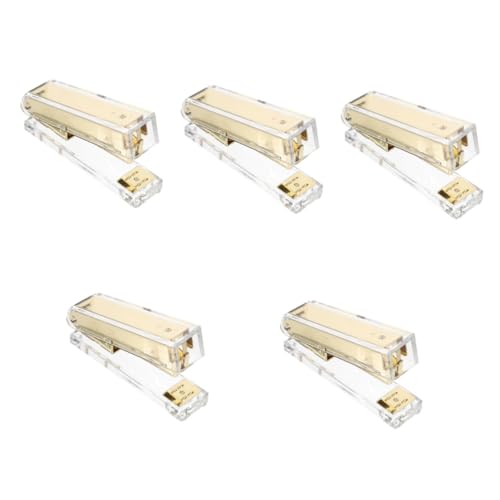 ARTIBETTER 5 Stücke Hefter Heftklammern Büro Schreibtisch Wesentliche Klassenzimmer Liefert Schreibtisch Liefert Acryl Goldene ARTIBETTER 5 Stücke Hefter Heftklammern Büro Schreibtisch Wesentliche Klassenzimmer Liefert Schreibtisch Liefert Acryl Goldene von Artibetter