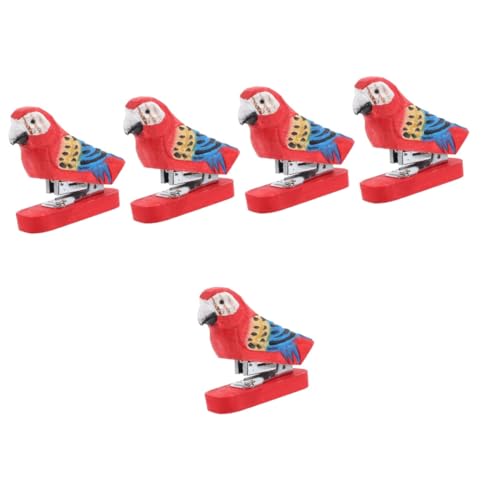 ARTIBETTER 5 Teiliger Tierhefter Aus Holz LED Cartoon Kinderzimmer Süße Tiere Für Den Schreibtisch Mit Lustigem Kreativem Handhefter Lustiger Hefter Papierheftwerkzeug Kleiner Hefter von Artibetter