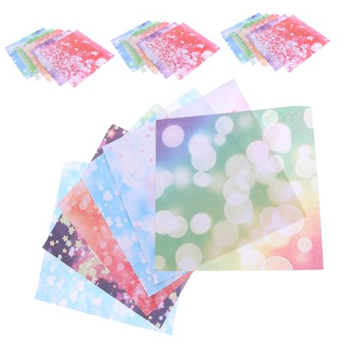 ARTIBETTER 50 Blatt Doppelseitiges Origami-Material Bastelpapier herstellen buntes Faltpapier DIY Bastelpapier dickeres Faltpapier origami papier selber machen DIY -Papier von Artibetter