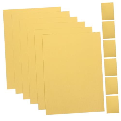 ARTIBETTER 50 Blatt Kartonalbum Scrapbook Basteln Bedruckbares Druckpapier Farbiges Papier Doppelseitiges Druckerpapier Mehrzweck Druckerpapier Schreibpapier Dickes Druckerpapier Golden von Artibetter