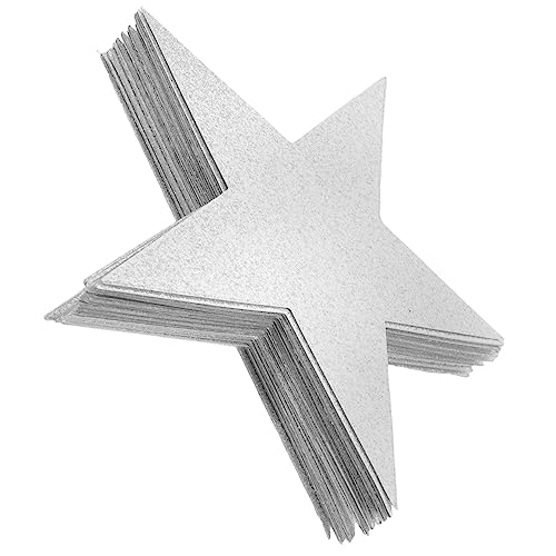 ARTIBETTER 50 Blatt Sternenkonfetti Für Den Tisch Papierausschnitt Quilling Wanddekoration Sterne Aus Papier Diy-dekore Für Sammelalben Ausschnitte Silver Bastelpapier von Artibetter