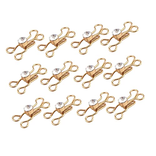ARTIBETTER 50 Paare Metall Kragenhaken Versteckter Kragenverschluss Schnalle Praktisch Stark Für Nähen Kleidung Corset Kleider Reparatur Goldfarben ARTIBETTER 50 Paare Metall Kragenhaken Versteckter Kragenverschluss Schnalle Praktisch Stark Für Nähen Kleidung Corset Kleider Reparatur Goldfarben von Artibetter
