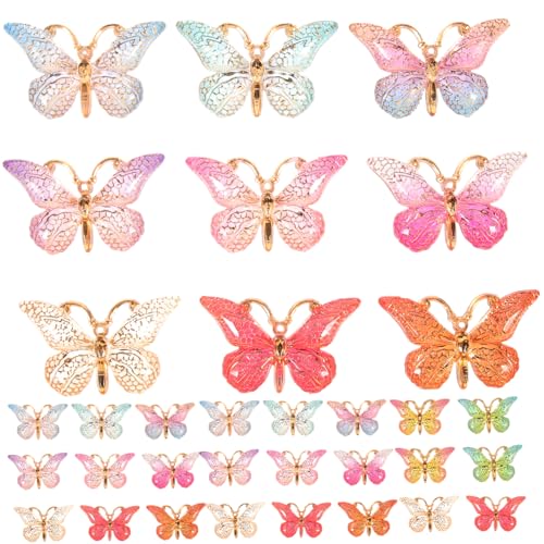 ARTIBETTER 50 Stck. Bunte Schmetterlings Anhänger für DIY Schmuckherstellung Kreative Bastelcharms Niedliche Anhänger für Armbänder Hochzeitsdekoration und Handwerksprojekte ARTIBETTER 50 Stck. Bunte Schmetterlings Anhänger für DIY Schmuckherstellung Kreative Bastelcharms Niedliche Anhänger für Armbänder Hochzeitsdekoration und Handwerksprojekte von Artibetter