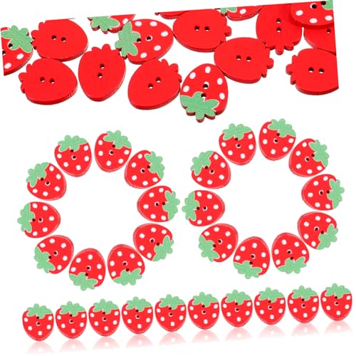 ARTIBETTER 50 Stck. Erdbeer Holzknöpfe Doppelloch Knöpfe für DIY Basteln Praktische und Dekorative Nähknöpfe Erdbeerform Zubehör für Kleidung und Handwerksprojekte ARTIBETTER 50 Stck. Erdbeer Holzknöpfe Doppelloch Knöpfe für DIY Basteln Praktische und Dekorative Nähknöpfe Erdbeerform Zubehör für Kleidung und Handwerksprojekte von Artibetter
