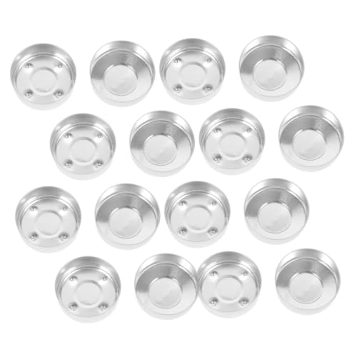 ARTIBETTER 50 Stück Aluminium Teelicht Halter für DIY Kerzenherstellung Elegantes Kerzengeschirr Leere Kerzenschalen für Romantische Anlässe und Zuhause Langlebig und Sicher für Projekte von Artibetter