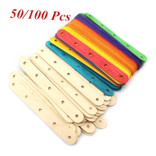ARTIBETTER 50 Stück Bunte Holzstäbchen DIY Bastelsticks mit Löchern für Kreative Projekte und Splinterfrei für Gruppenaktivitäten Klassenzimmer und Geburtstagsfeiern ARTIBETTER 50 Stück Bunte Holzstäbchen DIY Bastelsticks mit Löchern für Kreative Projekte und Splinterfrei für Gruppenaktivitäten Klassenzimmer und Geburtstagsfeiern von Artibetter