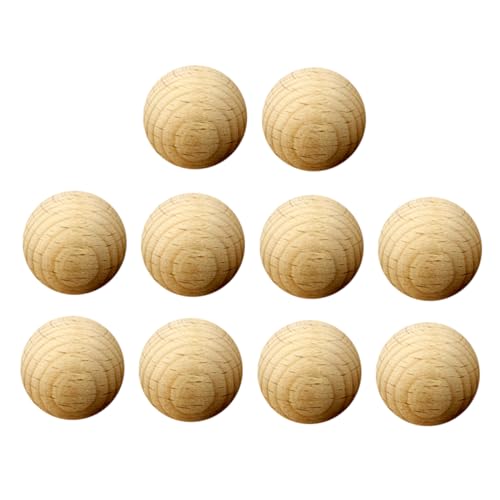 ARTIBETTER 50 Stück DIY Holzkugeln Hochwertige Unbehandelte Holzperlen Buchenholz für Bastelprojekte Natürliche Runde Holzperlen für Heimstudio und Dekoration von Artibetter