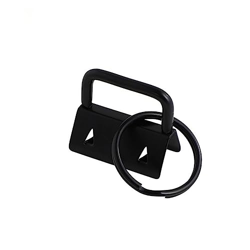 ARTIBETTER 50 Stück Diy Gewebter Schlüsselanhänger mit Schlüsselring für Lanyard und Gepäckriemen Schwarz Robuste Clips für Kreative Handarbeiten für Schlüsselanhänger und Taschenaccessoires von Artibetter
