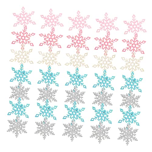 ARTIBETTER 50 Stück Diy Schneeflocken Patches für Handgemachte Haarspangen Materialien Bunte Applikationen für Kreative Bastelprojekte ARTIBETTER 50 Stück Diy Schneeflocken Patches für Handgemachte Haarspangen Materialien Bunte Applikationen für Kreative Bastelprojekte von Artibetter