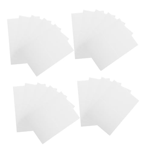 ARTIBETTER 50 Stück Etikettenaufkleber Beschriftungssticker Glasetiketten Etikett für Trockenerlöser leere Aufkleber Namensschilds Kühlschranketiketten selbstklebendes Papier Weiß von Artibetter