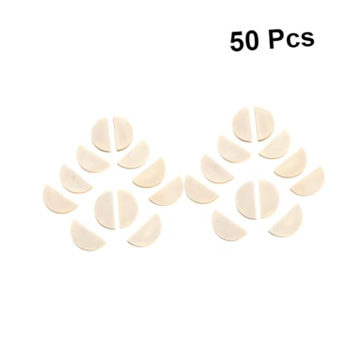 ARTIBETTER 50 Stück Halbkreis Holzanhänger für Diy Schmuck Handgefertigte Accessoires Leichte Holzchips für Frauen und Mädchen Kreative Bastelideen für und Schlüsselanhänger von Artibetter