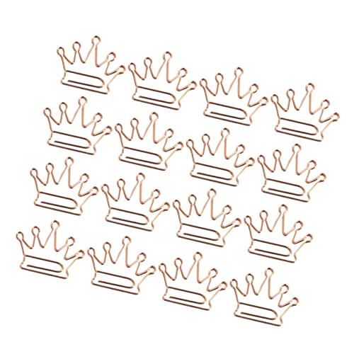 ARTIBETTER 50 Stück Kreative Papierklammern Kronenform Roségoldene Büroklammern für Bürobedarf Notizen und Lesezeichen für Schule und Partyeinladungen ARTIBETTER 50 Stück Kreative Papierklammern Kronenform Roségoldene Büroklammern für Bürobedarf Notizen und Lesezeichen für Schule und Partyeinladungen von Artibetter