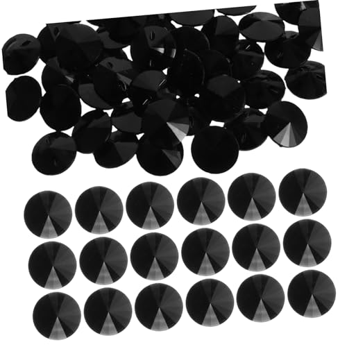ARTIBETTER 50 Stück Kristallpulloverknöpfe Strassknöpfe für Bekleidung Knöpfe für Kleidung schwarze Knöpfe Flatback -Strasssteine Kristallknopf Flatback Acryl Black von Artibetter