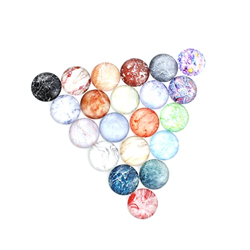 ARTIBETTER 50 Stück Kristalltextur Patch Farbig Marmorperlen Mosaik Schmuck Marmorfliesenaufkleber Edelstein Ungewöhnliche Murmeln Ohrringe Sticker-juwelen Zum Basteln Handwerkliches von Artibetter