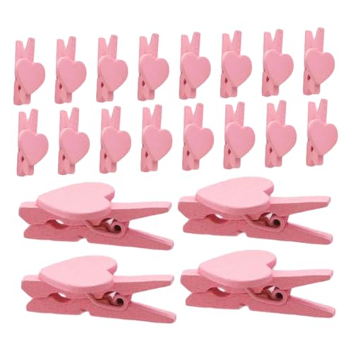 ARTIBETTER 50 Stück Liebesclip Bildhalter Memo-papierhalter Mikrobinderclips Kleine Papierklammern Desktop-fotohalter Halter Für Büronotizen Büroklammerhalter Für Den Schreibtisch Holz Rosa ARTIBETTER 50 Stück Liebesclip Bildhalter Memo-papierhalter Mikrobinderclips Kleine Papierklammern Desktop-fotohalter Halter Für Büronotizen Büroklammerhalter Für Den Schreibtisch Holz Rosa von Artibetter