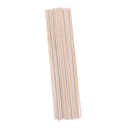 ARTIBETTER 50 Stück Naturholzstäbe Quadratisch Balsaholz Rohholzleisten Unbehandelt Stabile Holzleisten für Diy Bastelprojekte Modellbau Holzstreifen von Artibetter