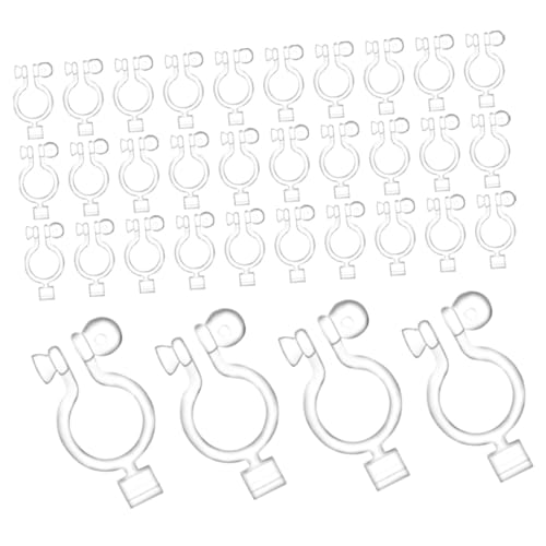 ARTIBETTER 50 Stück Ohrclip Adapter Clips Ohrclip Konvertermaterial Zusammen Mit Silikon Ohrring Zubehör Clip On Ohrring Verschlüsse DIY Ohrring Dekorativer Ohrring Kieselgel von Artibetter