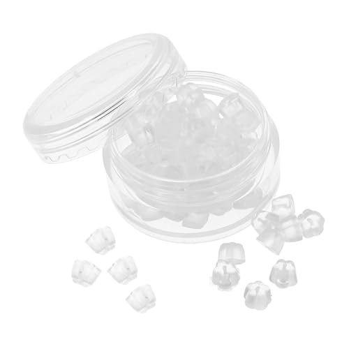 ARTIBETTER 50 Stück Ohrring Verschlüsse Ohrring Verschlüsse Ohrring Stützverschlüsse Ohrring Stopper Ohrring Verschlüsse Ohrring Zubehör Kieselgel Transparent von Artibetter