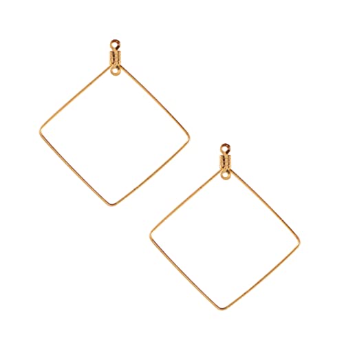ARTIBETTER 50 Stück Ohrringe Anhänger Geometrische Rhombus Charms für Diy Schmuckherstellung für Frauen Goldene Farbe Vielseitig Einsetzbar von Artibetter