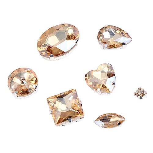 ARTIBETTER 50 Stück Rhinestones im Teardrop Design Krallenstruktur mit Flacher Silberbasis für Diy Kleidung und Gemischten Formen Handarbeiten und Kostümdekoration von Artibetter