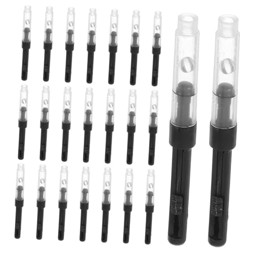 ARTIBETTER 50 Stück Rotierender Tintenabsorber Brunnenstift -twist -konverter Füllfederhalter Für Männer Wieder Auffüllbar Flasche Nachfüllung Universal- Tinte Für Stifte Füller Black Plastik von Artibetter