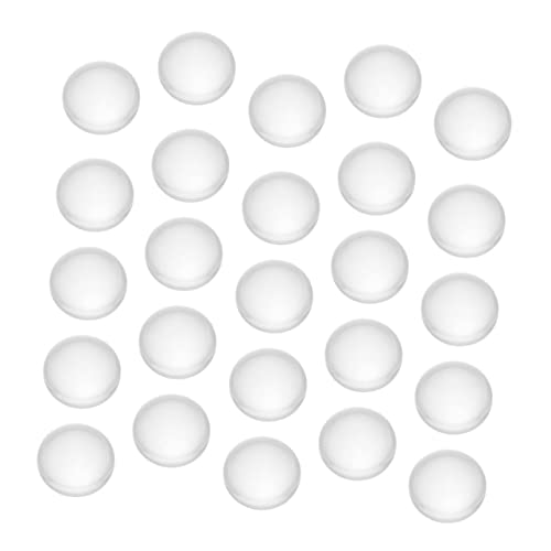 ARTIBETTER 50 Stück Runde Glaskabochons Transparente Patch Glasperlen für Schmuckherstellung und Diy Projekte für Ohrringe Uhren und Dekorative Anwendungen von Artibetter