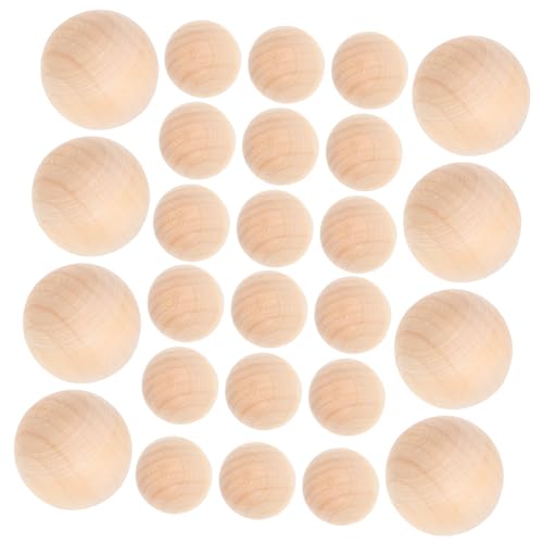 ARTIBETTER 50 Stück Runde Holzperlen für DIY Bastelprojekte Unbehandelt Dekorieren ohne Natürliche Holzfarbe für Schmuckherstellung und Ideen von Artibetter