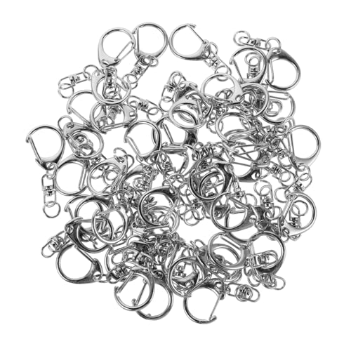 ARTIBETTER 50 Stück Teiliges Metall Drehwirbel Schlüsselanhänger Clips Kleine Stabile Schlüsselring Verschlüsse Drehbare Karabiner für DIY Schlüsselbänder Taschen Schmuckzubehör Langlebige ARTIBETTER 50 Stück Teiliges Metall Drehwirbel Schlüsselanhänger Clips Kleine Stabile Schlüsselring Verschlüsse Drehbare Karabiner für DIY Schlüsselbänder Taschen Schmuckzubehör Langlebige von Artibetter