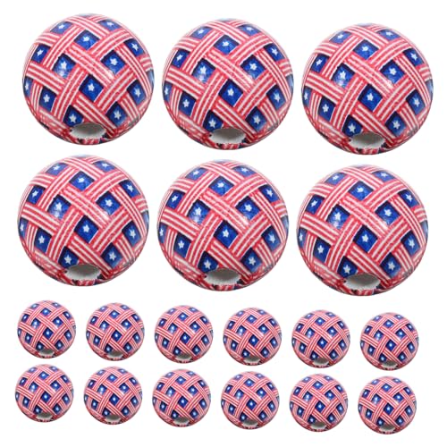 ARTIBETTER 50 Stück Teiliges Runde Holzperlen für DIY Schmuckherstellung Bastelperlen für Armbänder Girlanden und Dekoration Natürliche Holzperlen für Independence Day Crafts ARTIBETTER 50 Stück Teiliges Runde Holzperlen für DIY Schmuckherstellung Bastelperlen für Armbänder Girlanden und Dekoration Natürliche Holzperlen für Independence Day Crafts von Artibetter