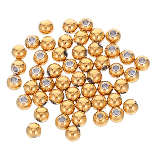 ARTIBETTER 50 Stück Zwischenperlen Runde Glatte Spacer Perlen Metall Diy Schmuckherstellung Loch für Armbänder Halsketten Basteln ARTIBETTER 50 Stück Zwischenperlen Runde Glatte Spacer Perlen Metall Diy Schmuckherstellung Loch für Armbänder Halsketten Basteln von Artibetter