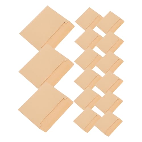 ARTIBETTER 50 Stück braune Umschläge Postkarten Briefumschlag Mini Du für Begrüßungskartenumschläge Hochzeits-Umschlagsiegel Umschläge aus Pappe Hochzeitsumschlag Papier Khaki von Artibetter