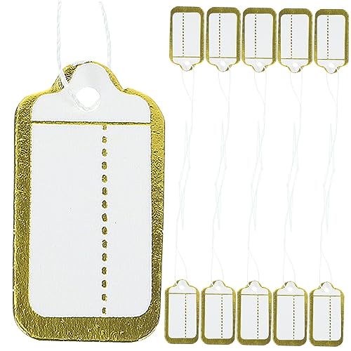 ARTIBETTER 500 Stück Schild Etikett Schmuckanhänger Schmuck Tags Tag Weinjahre Preisaufkleber Geschenkanhänger Handschrift-tag Merkzettel Weiß Papier von Artibetter