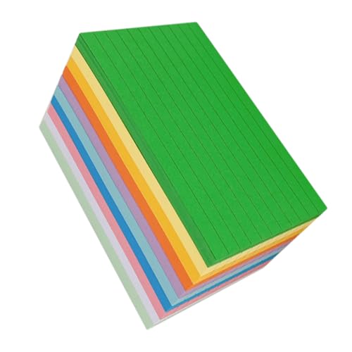 ARTIBETTER 500Blätter Farbige Karteikarten Kompakte Notizkarten Für Vokabeln Und Planung Für Sicheres Papiermaterial Mit Glatter Oberfläche Praktisch Und Leicht von Artibetter