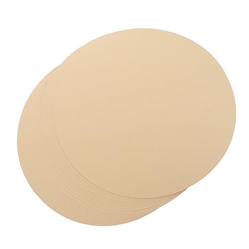ARTIBETTER 50Stücke Runde DIY Malpapierkarten Hochwertiges Kraftpapier für Öl Wasserfarbe für Kunstprojekte und Skizzen Leicht und Tragbar Langlebige von Artibetter
