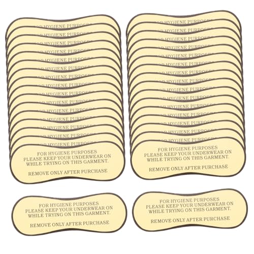 ARTIBETTER 50Stücke Schutzaufkleber Für Badeanzüge Und Dessous Transparente Hygienekleber Für Unterwäsche Schutzbarriere Sticker von Artibetter