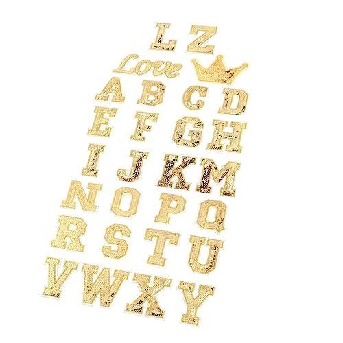 ARTIBETTER 56 Stück Sticked Letter Mark geformt Gold Initial Brief Flecken Stickpatches Buchstabenpatches aufnähen Flicken für Jacken dekorative Flicken für Kleidung Alphabet -Patches Stoff ARTIBETTER 56 Stück Sticked Letter Mark geformt Gold Initial Brief Flecken Stickpatches Buchstabenpatches aufnähen Flicken für Jacken dekorative Flicken für Kleidung Alphabet -Patches Stoff von Artibetter