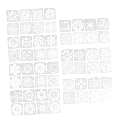 ARTIBETTER 56 Stück Teiliges Mandala Schablonen Set Malvorlagen für DIY Kunstprojekte Hochwertigem Material für Wandmalerei und Dekorationen Vielseitig Einsetzbar und Inspirierend von Artibetter