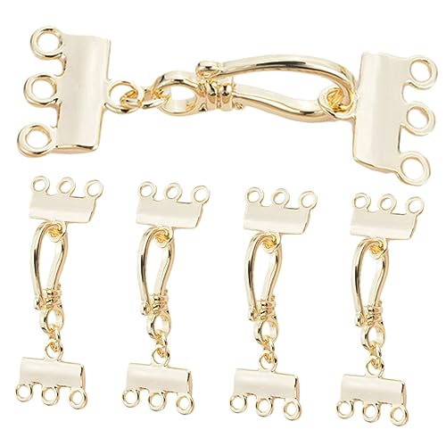 ARTIBETTER 5stücke Mehrschichtige Halskettenverschlüsse Schmuckverschlüsse Für Ketten Armbänder Anhänger Diy-schmuckzubehör ARTIBETTER 5stücke Mehrschichtige Halskettenverschlüsse Schmuckverschlüsse Für Ketten Armbänder Anhänger Diy-schmuckzubehör von Artibetter
