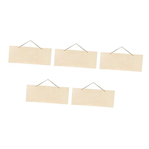 ARTIBETTER 5Stücke Leeres Holzschild Unbeschichtete Holzscheiben Basteln Hängend Glatt Geschliffen für DIY Projekte und Dekorationen von Artibetter
