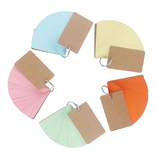 ARTIBETTER 5Stücke Notizkarten mit Ringen Vorgelochte Karteikarten Multifunktionale Lernkarten für Schule Büro und Reisen Notizbuch ARTIBETTER 5Stücke Notizkarten mit Ringen Vorgelochte Karteikarten Multifunktionale Lernkarten für Schule Büro und Reisen Notizbuch von Artibetter