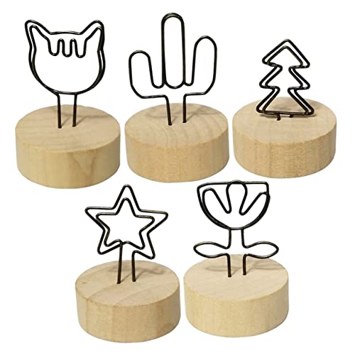 ARTIBETTER 5Stücke Teiliges Memo Clips Kreative Tischkartenhalter für Fotos Menüs Notizen Vintage Design Stabiler Sockel für Partys Zuhause Katzen Sterne Kakteen ARTIBETTER 5Stücke Teiliges Memo Clips Kreative Tischkartenhalter für Fotos Menüs Notizen Vintage Design Stabiler Sockel für Partys Zuhause Katzen Sterne Kakteen von Artibetter