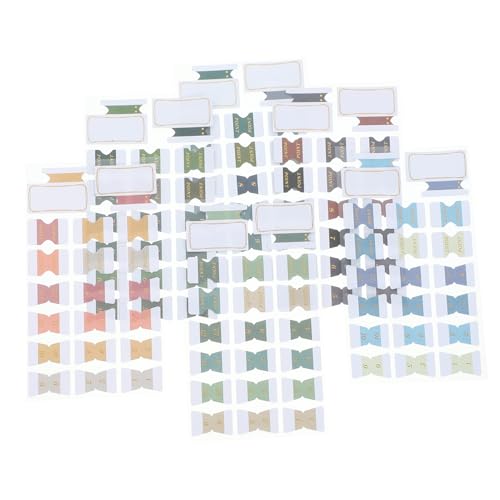 ARTIBETTER 6 Blätter Vintage Index Sticky Tabs Beschreibbare Seitenmarker für Praktische Haftnotizen für Büro und Studium Organisation und Lesefreude von Artibetter