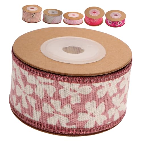 ARTIBETTER 6 Rollen Geschenkband mit Blumenmuster Vielseitig Einsetzbar für DIY Hochzeitsdekoration Einladungskarten und Mehr Strapazierfähigem Einfach Zuschneidbar für Feste und Besondere von Artibetter